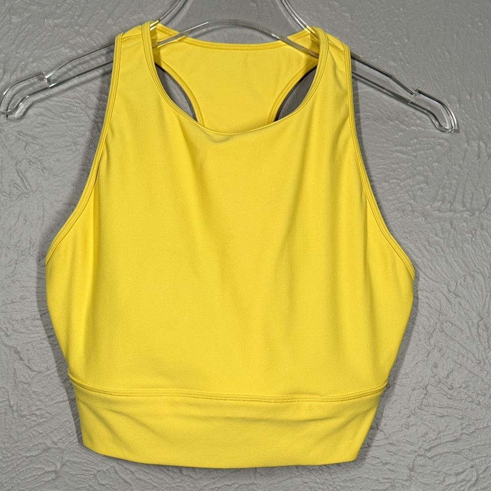Calia by Carrie Underwood Yellow Sports Bra Women's Size Large